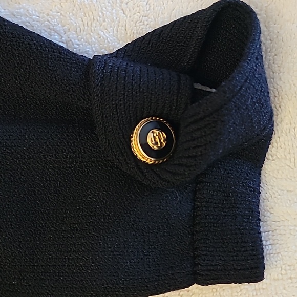 St john collection by marie gray black sweater size medium - Picture 3 of 4